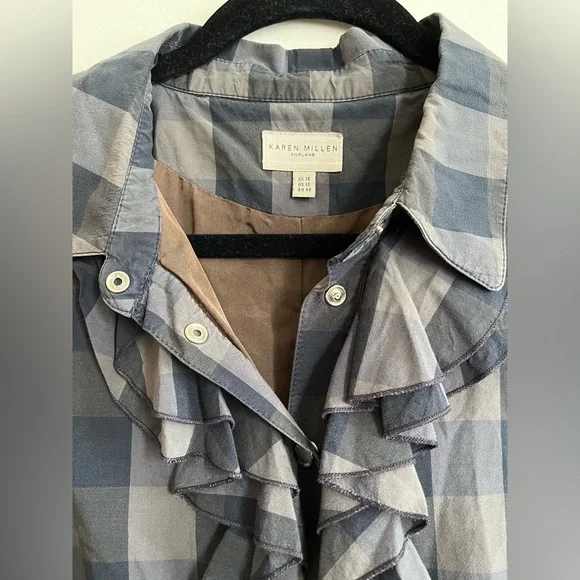 Vintage Karen Millen Plaid Dress with Belt - Picture 4 of 14